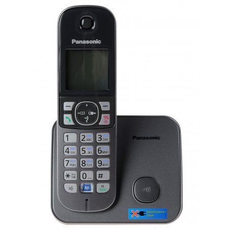 Телефон беспроводной (DECT) Panasonic KX-TG6811RUM (серебристый) Беспроводной DECT,40 мелодий,телефонный справочник 120 зап.