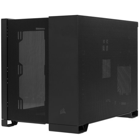 Компьютерный корпус без блока питания Case Corsair 2500D Airflow, Midi-Tower, TG, no fan, 2xUSB-A 3.2, 1xUSB 3.2 Type-C, mATX, mITX черный