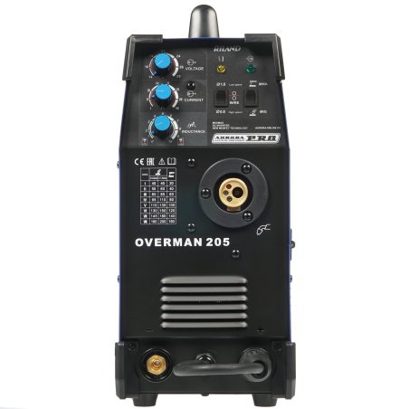 Сварочный полуавтомат AURORA PRO OVERMAN 205 (MIG/MAG+MMA)