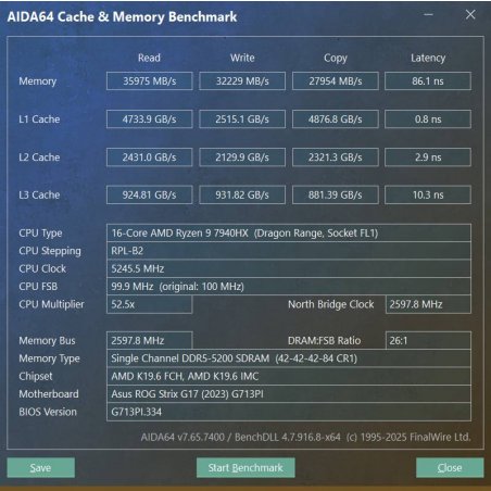 Оперативная память Kingston Fury Impact, DDR5, 16GB (1x16 GB), 5600 MHz, CL40, SO-DIMM