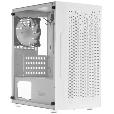 Компьютерный корпус Powercase Mistral Micro Z3W Mesh LED, Tempered Glass, 2x 140мм + 1х 120мм 5-color fan, белый, mATX (CMIMZW-L3)