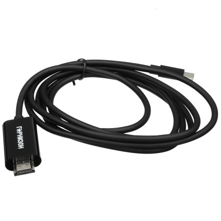 Кабель-переходник с Type-C на HDMI Гарнизон GCC-A-CM-HDMI-1.8M, v1.4, 1.8м, черный, пакет