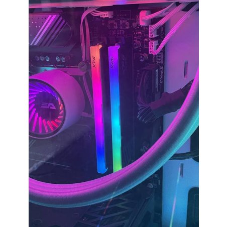 Оперативная память XPG Lancer Blade, DDR5, 32Gb (2x16Gb), 6000MHz, CL30, DIMM, с радиаторами, RGb, черный