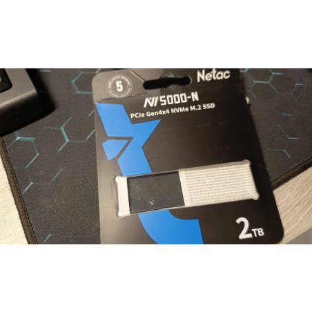 Накопитель SSD Netac NV5000 Pro, 500Gb, M.2 2280, PCIe 4.0 x4, NVMe, R/W 4800/2700, с радиатором