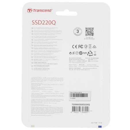 Накопитель SSD Transcend SATA III 240Gb TS240GSSD 220S 2.5"