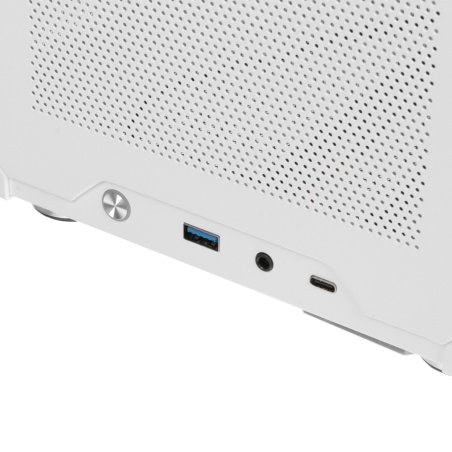 Компьютерный корпус JONSBO D40 White без БП, боковая панель из закаленного стекла, mini-ITX, micro-ATX, ATX, белый