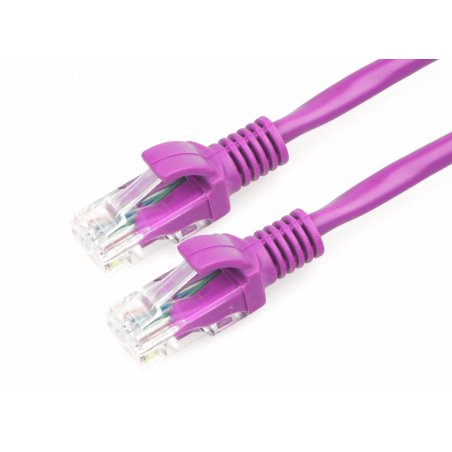 Патч-корд UTP Cablexpert PP12-1.5M/V кат.5e, 1.5 м, литой, многожильный, фиолетовый