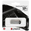 Флешка USB Kingston DataTraveler KYSON (DTKN/128 Gb), 128Gb, USB 3.2 Gen 1, R/W 200/60, серебристый/черный