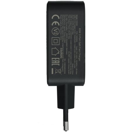 Сетевое зарядное устройство UGREEN X753 (25356)Nexode Pro 65W Ultra Slim USB-A+2*USB-C GaN Tech Fast Charger EU. Цвет: серый