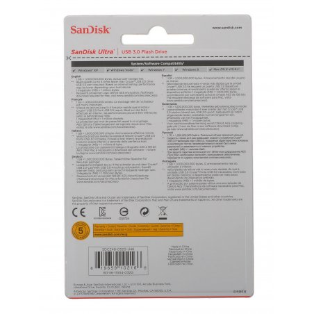 Флешка USB Sandisk 32Gb Ultra SDCZ48-032G-U46 USB3.0 черный