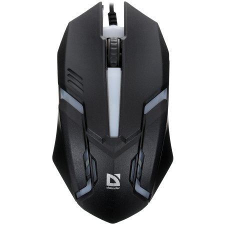 Мышь проводная Defender Hit MB-550 черный, 1600 dpi, USB, кнопки - 4