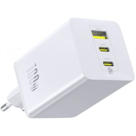 Портативный аккумулятор Baseus EnerFill FE11 Fast Charger 2C+U 100W EU Moon White, P10182102213-00