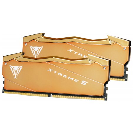 Оперативная память Patriot Viper Xtreme 5 Aurum, DDR5, 32GB (2x16GB), 8000 MHz, CL38, с радиатором, золотистый