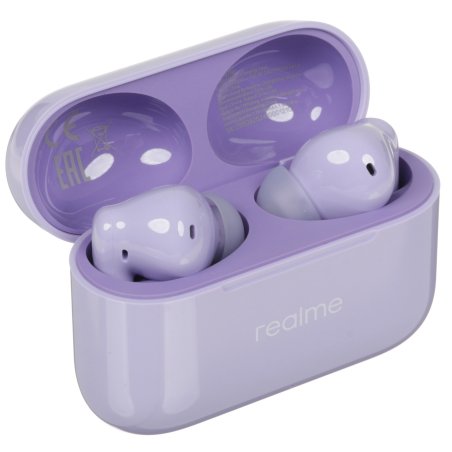 Гарнитура внутриканальные Realme Buds T200 Lite фиолетовый беспроводные bluetooth в ушной раковине (6941764454514)