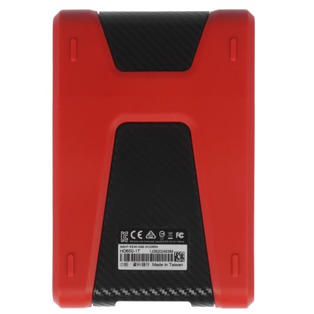 Внешний HDD 2.5" ADATA HD650, 1TB, USB 3.2 Gen 1 Type-A, 5400 rpm, красный
