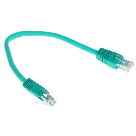 Патч-корд UTP Cablexpertкат.6, 0.25м, литой, многожильный, зеленый