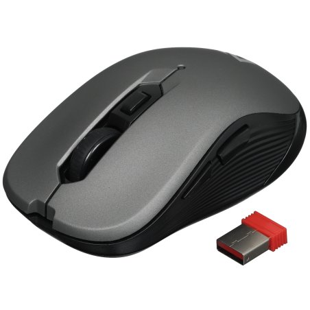 Мышь беспроводная Defender Gassa MM-105 серый, 1600 dpi, радиоканал, USB, кнопки - 6