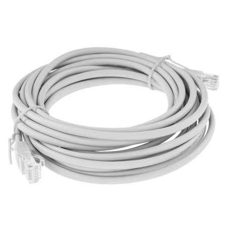 Патч-корд U/UTP Rexant CAT 5e, RJ45-RJ45, 26AWG, ZH нг(А)-HF, серый, 5 м