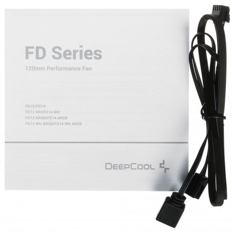 Вентилятор для корпуса Deepcool FD12 V2 120х120x25 черный 4-pin 35.6дБ (R-FD12V2-BKNPN1-G) Ret