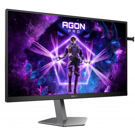 Монитор 24.1" AOC AGON PRO AG246FK6 TN 1920x1080, 540 Гц, 0.5 мс, 16:9, 400 кд/м², 2xHDMI 2.0, DP 1.4, 3.5 Jack, USB Hub (4x USB), HDR10, FreeSync Premium, черно-серый