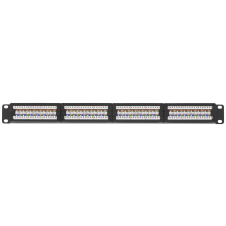 Патч-панель UTP 24хRJ-45 кат.6 1U 19дюйм SUPRLAN 10-0427