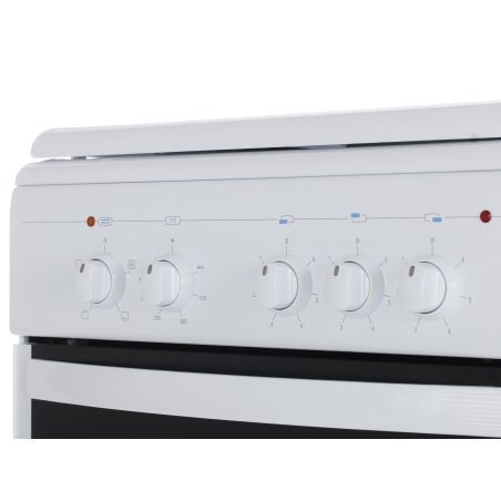 Плита электрическая Gefest 5140 белый, конфорок 3 электрических, духовка 55 л, 50 см x 85 см x 58.5 см