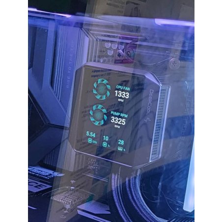 Система жидкостного охлаждения DEEPCOOL MYSTIQUE 240 ARGb черный, 120 мм, алюминий, 2150 об/мин, 36.49 дБ, 4 pin, 280 Вт