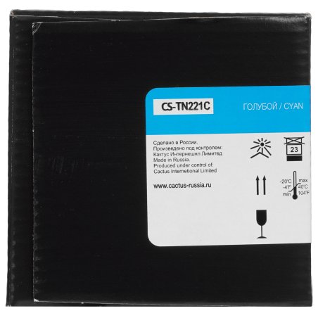 Картридж лазерный Cactus CS-TN221C голубой (21000стр.) для Konica Minolta bizhub C227/C287
