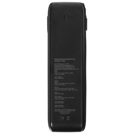 Портативный аккумулятор HIPER CORE XL Metal черный (10000 мА·ч)