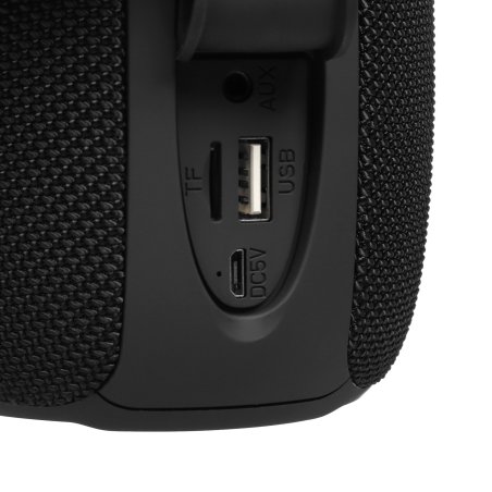 Колонка беспроводная QUMO BatteryBeats BT5.0 5Вт IP64 FM SD USB AUX подсветка 1500мА·ч черный