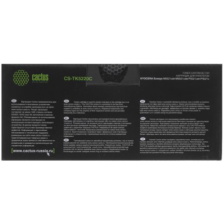 Картридж лазерный Cactus CS-TK5220C голубой (1200 стр.) для Kyocera Ecosys M5521cdn/M5521cdw/P5021cdn/P5021cdw