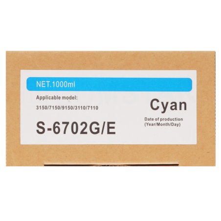 Картридж струйный NVPrint для Riso ComColor 7150/9150/3150 (NV-S-6702E, совместимый), Голубой (1000 мл)