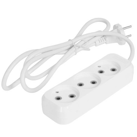 Удлинитель Defender (99273) B230 - 3 роз х 1,5 м, белый