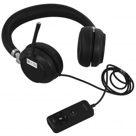Беспроводные/проводные наушники Yealink BH76 Plus UC Black, накладные, Bluetooth + USB-A, активное шумоподавление, до 40 ч