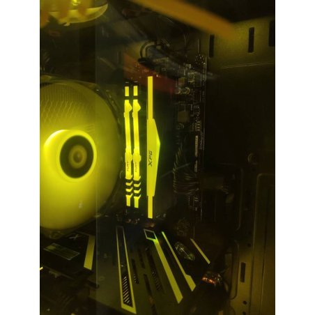 Оперативная память XPG Spectrix D50, DDR4, 32Gb (1x32 Gb), 3200 MHz, CL16, DIMM, радиатор, RGb, серый