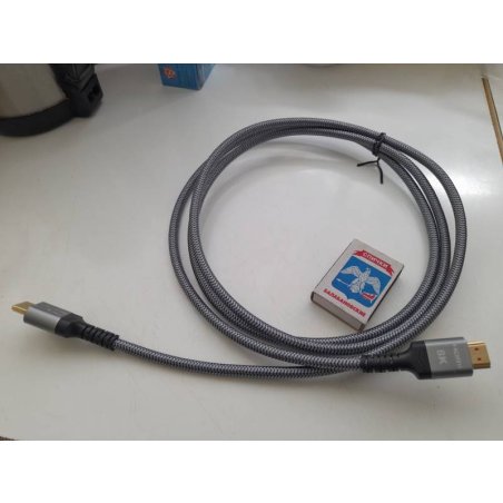 Кабель HDMI 19M/M,ver. 2.1 8KX60Hz (Econom) оплетка 2m iOpen ACG859A-2.0