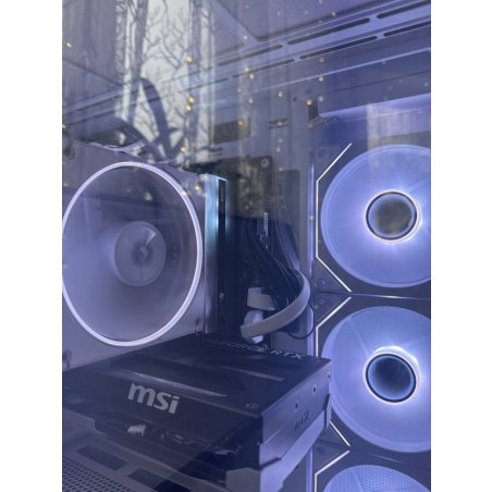 Оперативная память XPG Lancer Neon RGb, DDR5, 32Gb (2x16Gb), 6400MHz, CL32, DIMM, с радиаторами, RGb, серебристая