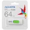Флешка USB ADATA UV320 (AUV320-64G-RWHGN), 64Gb, USB 3.2 Gen1, R/W 100/30, белый/зеленый