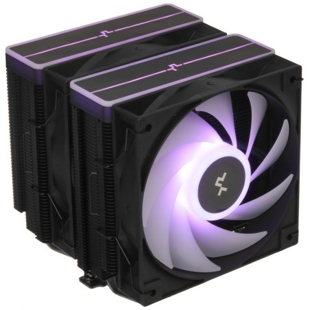 Кулер для процессора DEEPCOOL AG620 WH ARGb V2 LGA20XX/1700/1200/115X/AM5/AM4 (9шт/кор, TDP 260W, PWM, ARGb DUAL Fan 120мм, 6 тепл. трубок, белый) RET