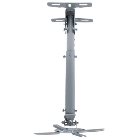 Крепеж Wize WPB-S серебро Универсальное комплект для проектора, длина штанги 44-64 см, наклон +/- 15°, поворот +/- 15°, до 12 кг, 260х260