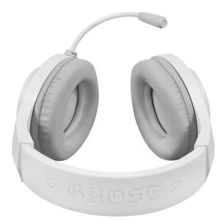Гарнитура Defender Ghost LED белый, проводная, USB / 2 x mini jack 3.5 мм, подсветка
