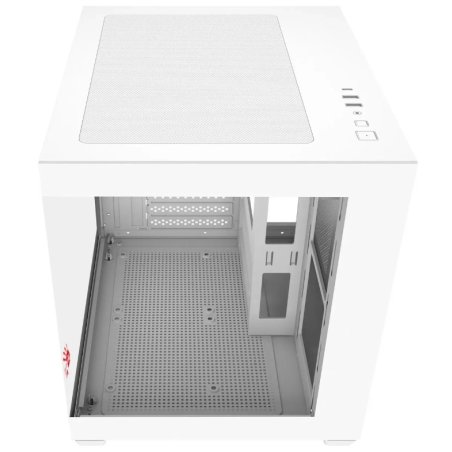 Компьютерный корпус Bloody CC-121 белый без БП mATX 7x120мм 1xUSB2.0 1xUSB3.0 audio