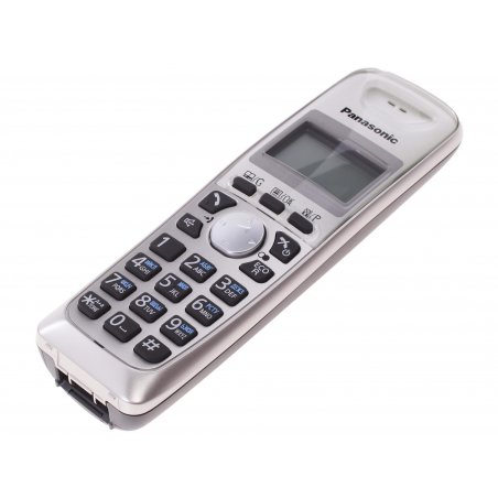 Телефон беспроводной (DECT) Panasonic KX-TG2512RUN (платиновый) Доп трубка в комплекте,АОН, Caller ID,спикерфон на трубке,полифония