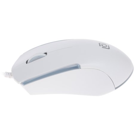 Мышь проводная Oklick 245M белый, 1000 dpi, USB, кнопки - 3