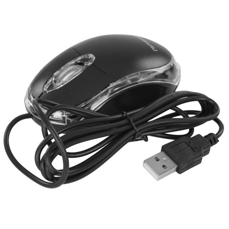 Мышь проводная Гарнизон GM-100 черный, 1000 dpi, USB, кнопки - 3