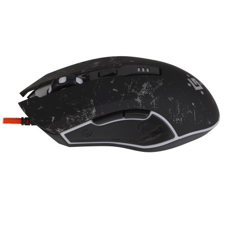 Мышь проводная Defender Draglen GM-907 черный, 7200 dpi, USB, кнопки - 6