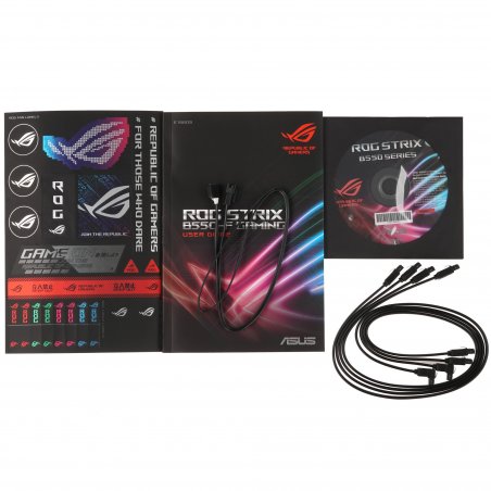 Материнская плата ASUS ROG STRIX B550-F GAMING WIFI II, AM4, AMD B550, 4xDDR4, 6xSATA, 2xM.2, 1xPCIe 4.0 x16, 1xPCIe 3.0 x16, 3xPCIe x1, DisplayPort, HDMI, 1x2.5Gb LAN, USB Type-C, 5x3.5 мм, 7.1, ATX