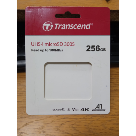 Флеш карта microSD 256Gb Transcend microSDXC Class 10 UHS-I U3, V30, A1, (SD адаптер), TLC
