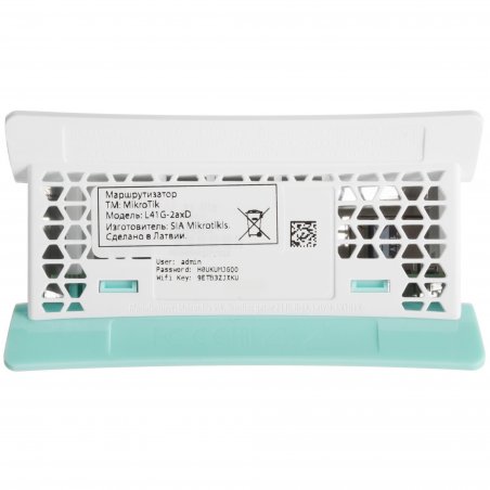 Роутер беспроводной MikroTik hAP ax lite (L41G-2AXD) AX600 10/100/1000BASE-TX голубой