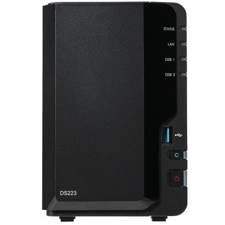 СХД настольное исполнение SYNOLOGY 2BAY NO HDD DS223